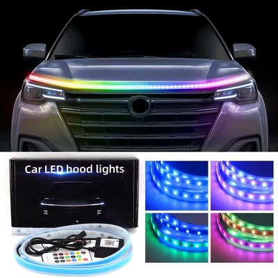 Automobilabdeckungs-Licht-Streifen durch dekoratives Licht mittleres Gitter-tägliches laufendes geführtes Gaps